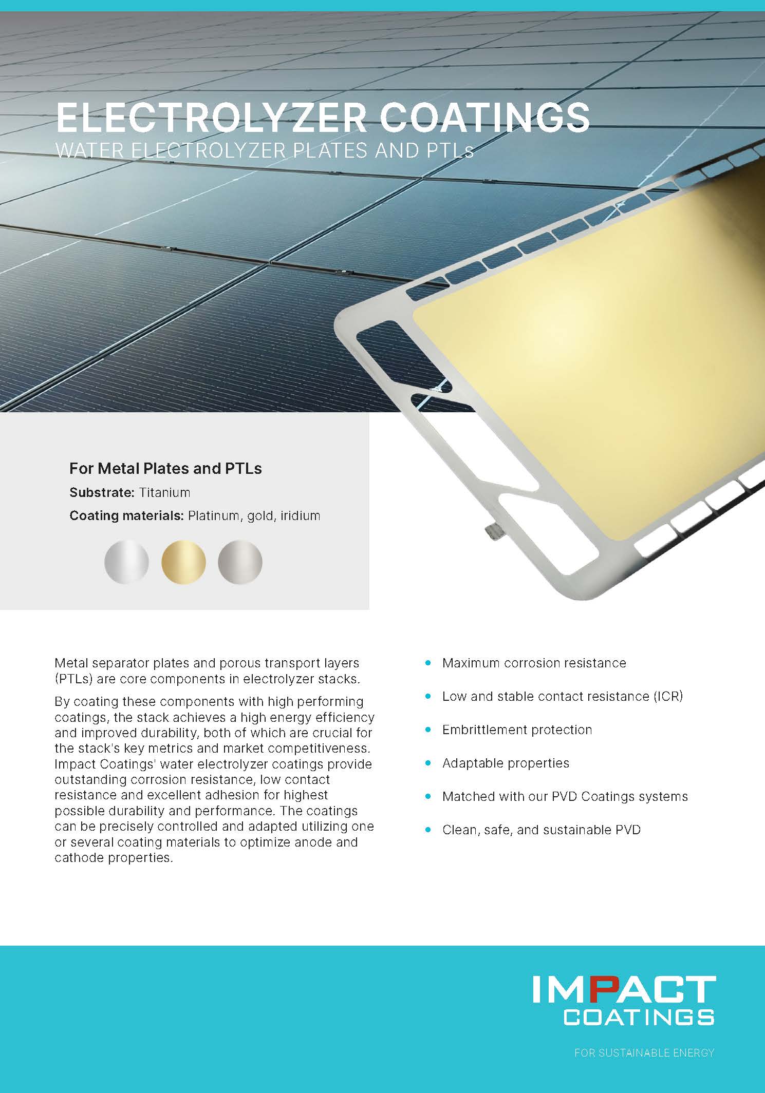 Electrolyzer coatings